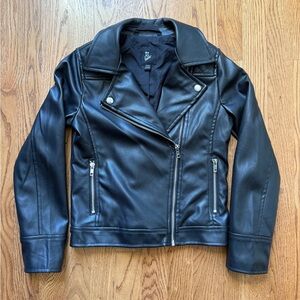 Art Class Black Leather Moto Jacket